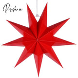 1Pcs 27Cm 3D Angles Paper Star Hanging Reusable Christmas Party Tree Ornament Home Wedding Bedroom