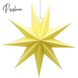 1Pcs 27Cm 3D Angles Paper Star Hanging Reusable Christmas Party Tree Ornament Home Wedding Bedroom