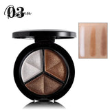 1Pcs Matte Glitter Eyeshadow Palette Waterproof Nude Brown Grey Smoky Shimmer Eye Shadow Pigment