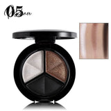 1Pcs Matte Glitter Eyeshadow Palette Waterproof Nude Brown Grey Smoky Shimmer Eye Shadow Pigment