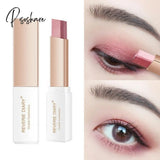 1Pcs Professional 2 In 1 Double Color Gradient Velvet Eye Shadow Stick Lazy Makeup Waterproof