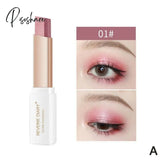 1Pcs Professional 2 In 1 Double Color Gradient Velvet Eye Shadow Stick Lazy Makeup Waterproof