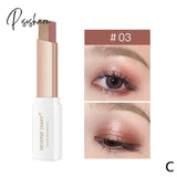 1Pcs Professional 2 In 1 Double Color Gradient Velvet Eye Shadow Stick Lazy Makeup Waterproof