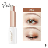 1Pcs Professional 2 In 1 Double Color Gradient Velvet Eye Shadow Stick Lazy Makeup Waterproof