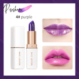 1Pcs Waterproof Blue Rose Lipstick Temperature Color Changing Lip Moisturizing Balm Female Makeup