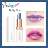 1Pcs Waterproof Blue Rose Lipstick Temperature Color Changing Lip Moisturizing Balm Female Makeup