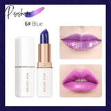 1Pcs Waterproof Blue Rose Lipstick Temperature Color Changing Lip Moisturizing Balm Female Makeup