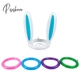 1Set 4 Rings Easter Inflatable Bunny Ring Toss Games Kids Happy Party Decor Game For Favors B