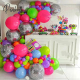 1Set Back To 80S 90S Theme Balloon Garland Arch Disco 4D Radio Balloons Retro Party Decorations Hip