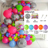 1Set Back To 80S 90S Theme Balloon Garland Arch Disco 4D Radio Balloons Retro Party Decorations Hip