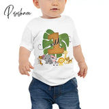 1St First Wild One 1 Year Old Animal Lion T Shirt Woodland Jungle Safari Themed Boy Birthday