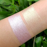 2 Colors Highlighter Makeup Glitter Contouring Bronzer For Face Shimmer Powder Creamy Texture