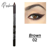 2 Pcs Long-Lasting Eye Liner Pencil Waterproof Pigment Blue Brown Black Eyeiner Pen Women Fashion