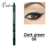 2 Pcs Long-Lasting Eye Liner Pencil Waterproof Pigment Blue Brown Black Eyeiner Pen Women Fashion