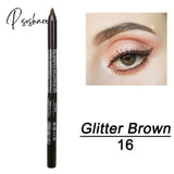 2 Pcs Long-Lasting Eye Liner Pencil Waterproof Pigment Blue Brown Black Eyeiner Pen Women Fashion