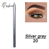 2 Pcs Long-Lasting Eye Liner Pencil Waterproof Pigment Blue Brown Black Eyeiner Pen Women Fashion