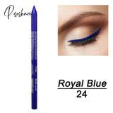 2 Pcs Long-Lasting Eye Liner Pencil Waterproof Pigment Blue Brown Black Eyeiner Pen Women Fashion