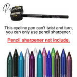 2 Pcs Long-Lasting Eye Liner Pencil Waterproof Pigment Blue Brown Black Eyeiner Pen Women Fashion