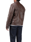 Stylish Men's PU Leather Jacket - Chic Stand Collar, Zip-Up Closure, Casual Wear for Everyday, Party, or Outdoor Activities - High-Quality, Durable, Water-Resistant, and Easy to Clean