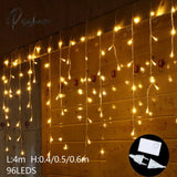 2023 Navidad Balls Moon Star Curtain Lights Fairy Garland Christmas Decorations For Home Outdoor