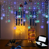 2023 Navidad Balls Moon Star Curtain Lights Fairy Garland Christmas Decorations For Home Outdoor