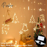 2023 Navidad Balls Moon Star Curtain Lights Fairy Garland Christmas Decorations For Home Outdoor