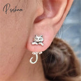 2023 New Funny Small Black Cat Earring For Women Girl Fashion Cute Animal Earrings Party Jewelry