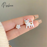 2023 New Funny Small Black Cat Earring For Women Girl Fashion Cute Animal Earrings Party Jewelry