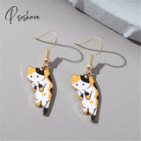 2023 New Funny Small Black Cat Earring For Women Girl Fashion Cute Animal Earrings Party Jewelry