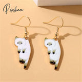 2023 New Funny Small Black Cat Earring For Women Girl Fashion Cute Animal Earrings Party Jewelry