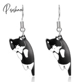 2023 New Funny Small Black Cat Earring For Women Girl Fashion Cute Animal Earrings Party Jewelry