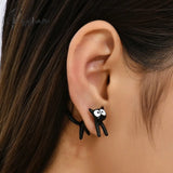 2023 New Funny Small Black Cat Earring For Women Girl Fashion Cute Animal Earrings Party Jewelry