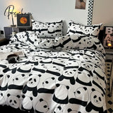 2023 New Upgraded Simple Nordic Style Cotton Bedding Black And White Series Men’s Four-Piece Set