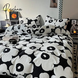 2023 New Upgraded Simple Nordic Style Cotton Bedding Black And White Series Men’s Four-Piece Set