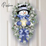 2023 New Year Christmas Decoration Stickers For Home Outdoor Window Snowman Wreath Xmas Door Wall