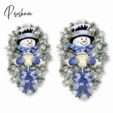 2023 New Year Christmas Decoration Stickers For Home Outdoor Window Snowman Wreath Xmas Door Wall