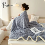 2024 New Multi-Functional Class A High-End Plush Blanket High-Density Warm Milk Office Lunch Break