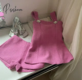 2024 Summer New Korean Sexy Backless Bow Cute Solid Color Camisole Women + High Waist Casual All