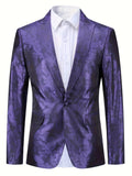 Men's Stylish Corduroy Blazer with Distinctive Pattern - Elegant Lapel Design for Formal Occasions & Casual Charm