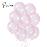 20Pcs/Lot 12Inch Crystal Bubble Balloons Colorful Transparent Latex Birthday Party Decor Wedding
