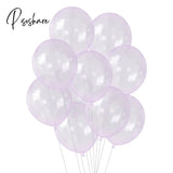 20Pcs/Lot 12Inch Crystal Bubble Balloons Colorful Transparent Latex Birthday Party Decor Wedding