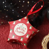 20Pcs/Lot Christmas Candy Chocolate Paper Boxes New Years Party Child Gift Packing Tree Pendant