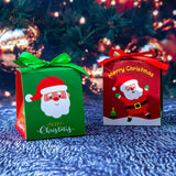 20Pcs/Lot Christmas Candy Chocolate Paper Boxes New Years Party Child Gift Packing Tree Pendant