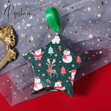 20Pcs/Lot Christmas Candy Chocolate Paper Boxes New Years Party Child Gift Packing Tree Pendant