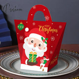 20Pcs/Lot Christmas Candy Chocolate Paper Boxes New Years Party Child Gift Packing Tree Pendant