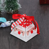 20Pcs/Lot Christmas Candy Chocolate Paper Boxes New Years Party Child Gift Packing Tree Pendant