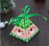 20Pcs/Lot Christmas Candy Chocolate Paper Boxes New Years Party Child Gift Packing Tree Pendant