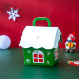 20Pcs/Lot Christmas Candy Chocolate Paper Boxes New Years Party Child Gift Packing Tree Pendant