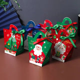 20Pcs/Lot Christmas Candy Chocolate Paper Boxes New Years Party Child Gift Packing Tree Pendant