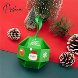 20Pcs/Lot Christmas Candy Chocolate Paper Boxes New Years Party Child Gift Packing Tree Pendant